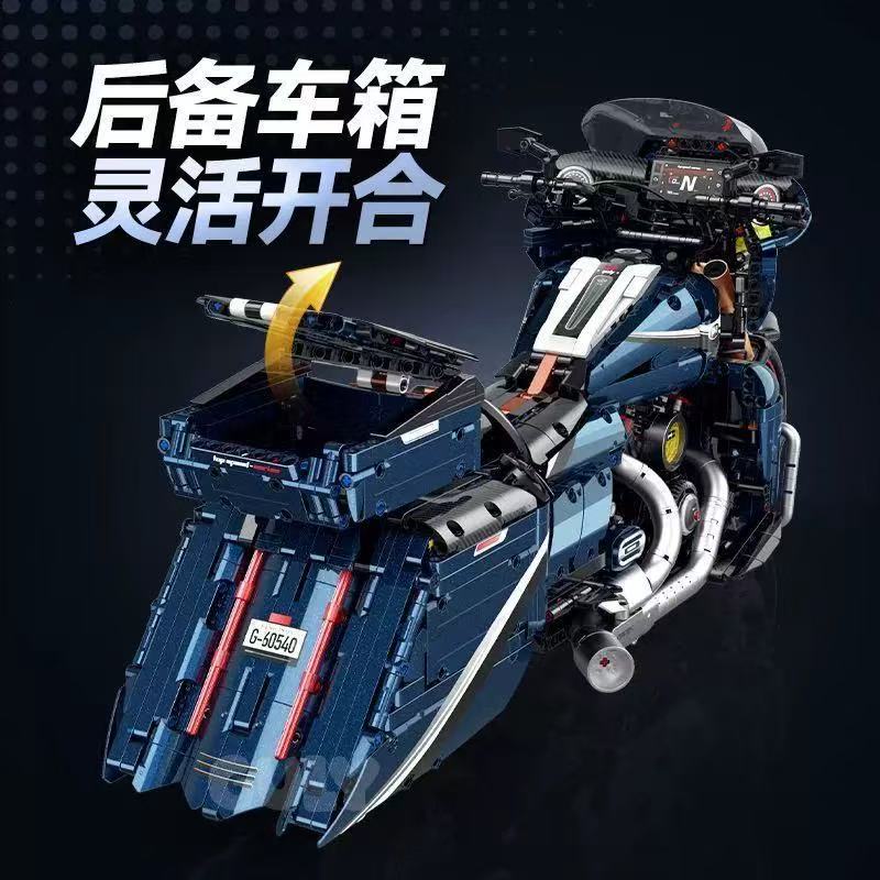 GULY 60540 1:5 Tech Motorcycles Harley Road Glide - YWOBB