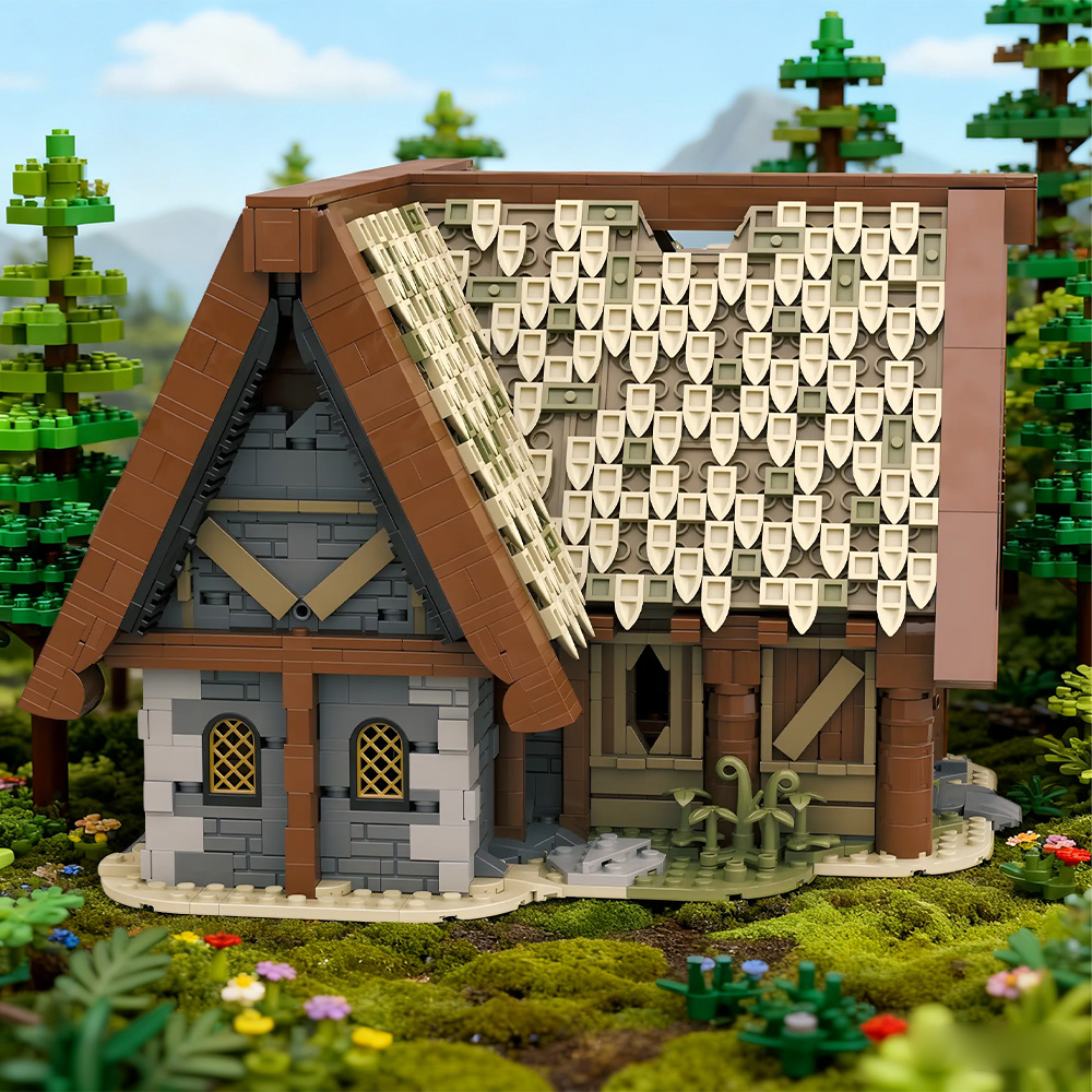 GOBRICKS MOC 206390 Skyrim Whiterun Breezehome house - YWOBB
