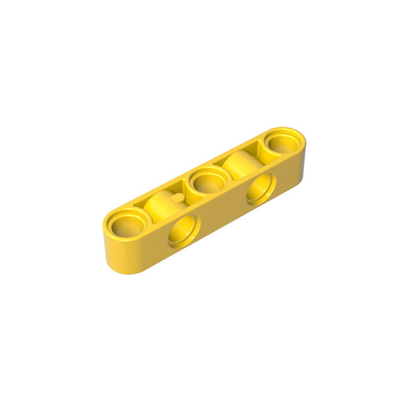 GOBRICKS GDS-1591 Liftarm Modified Perpendicular Holes Thick 1 x 5 - YWOBB