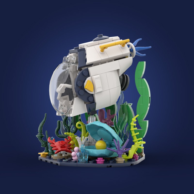 GOBRICKS MOC S1109 subnautica 2 tadpole - YWOBB