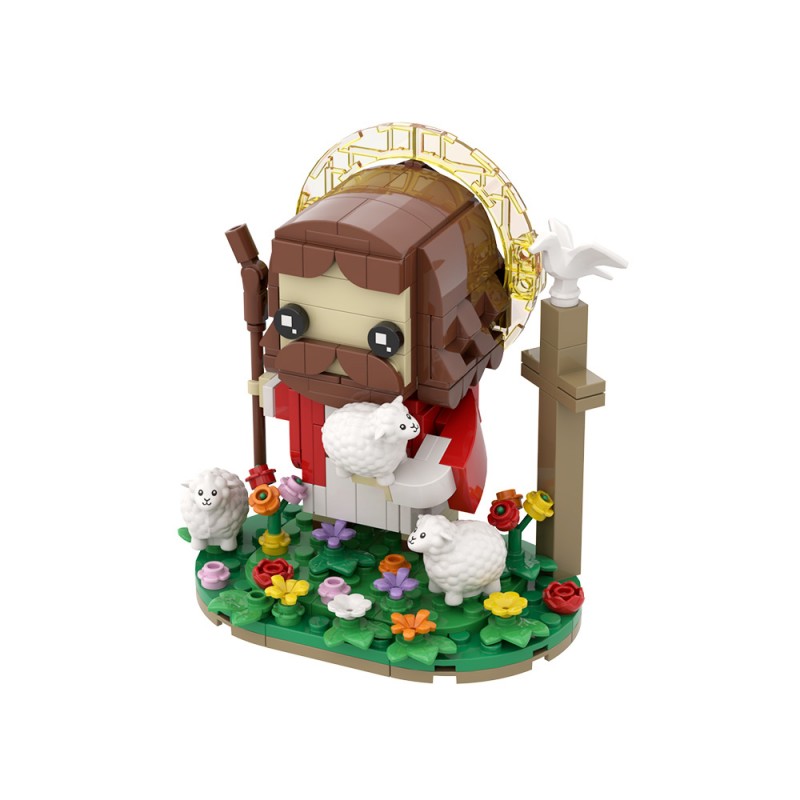 GOBRICKS MOC S1084 Jesus the Shepherd - YWOBB