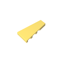GOBRICKS GDS-90030 2 x 4 Wedge Panel ( Right ) - YWOBB