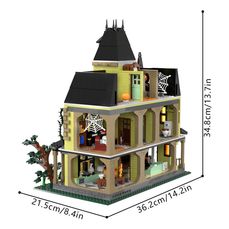 GOBRICKS MOC S1010 The Haunted Mansion - YWOBB