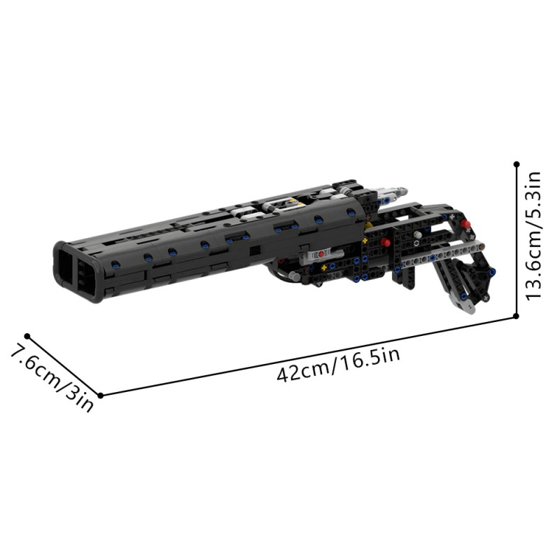 GOBRICKS MOC 261749 double barrel shotgun - YWOBB