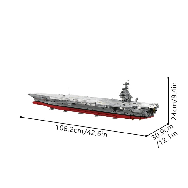 GOBRICKS MOC 241814 USS Enterprise (CVN-80) - YWOBB
