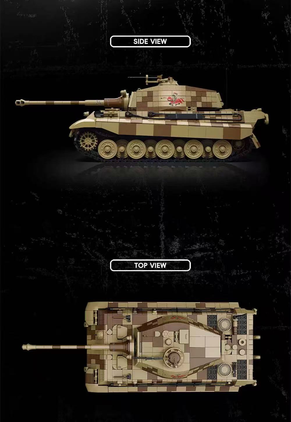 TK2 8004 PANZER VI AUSF.B TIGER II 124 - YWOBB