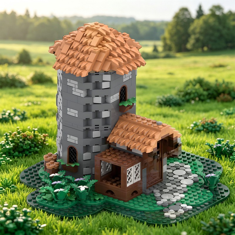 GOBRICKS MOC 243065 Pigeon keeper's house - YWOBB