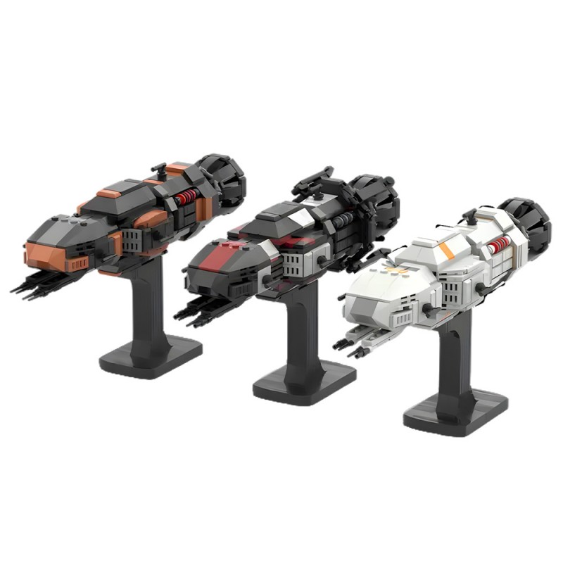 GOBRICKS MOC 234583 All 3 Rocinantes Bundle- Roci, Roci S4, MCRN Tachi - YWOBB