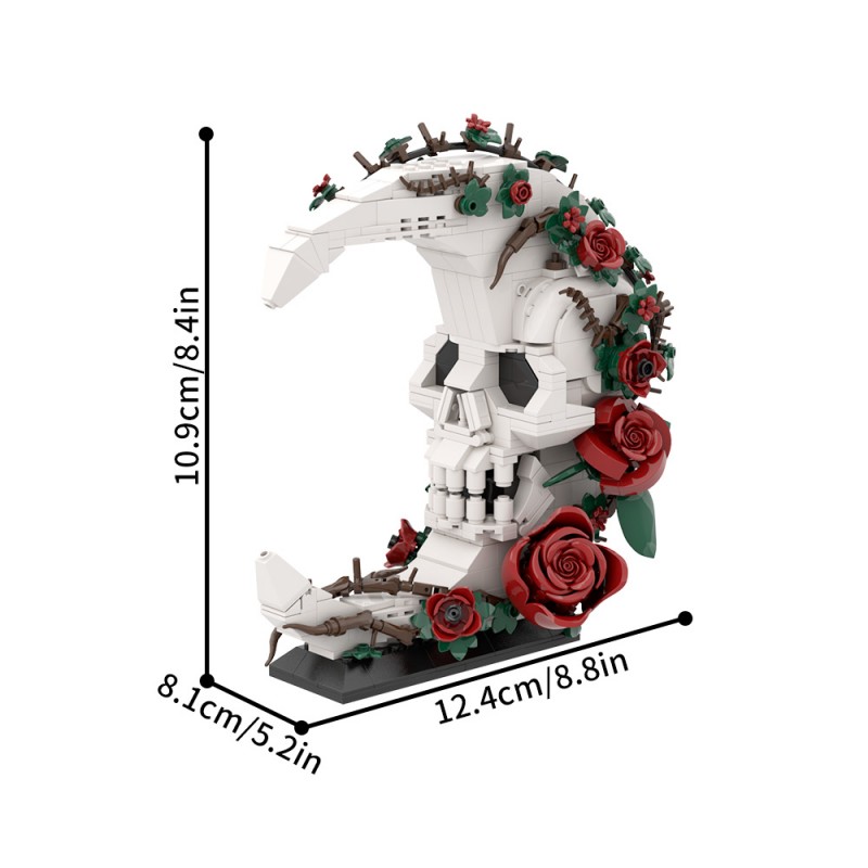 GOBRICKS MOC S1068 Moon Skull - YWOBB