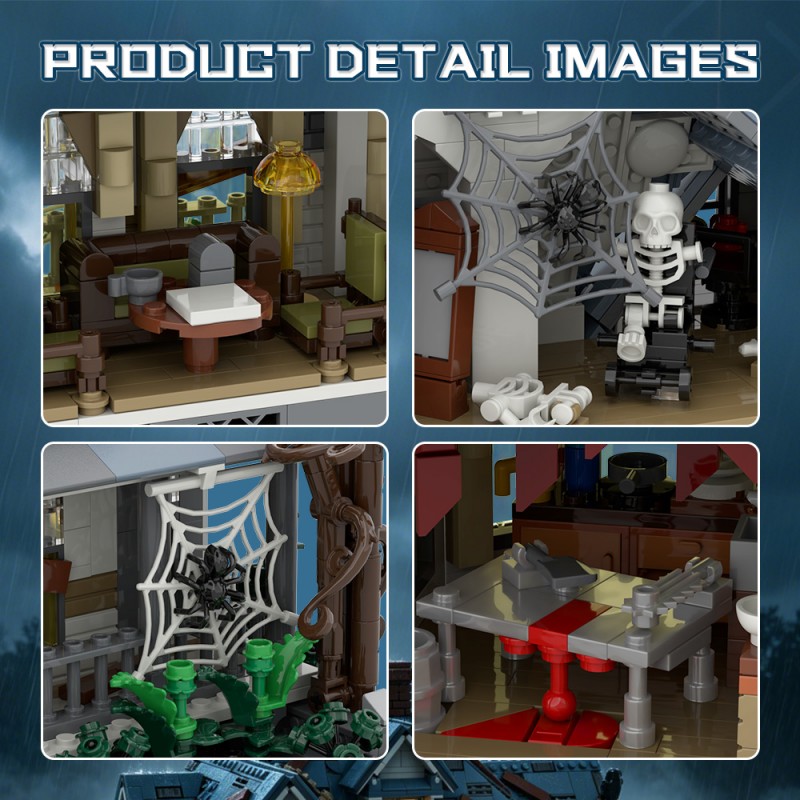 GOBRICKS MOC S1033 Maniac killer house - YWOBB