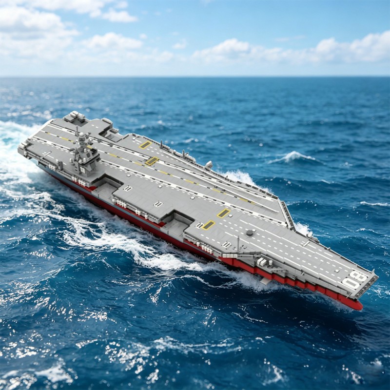 GOBRICKS MOC 241814 USS Enterprise (CVN-80) - YWOBB
