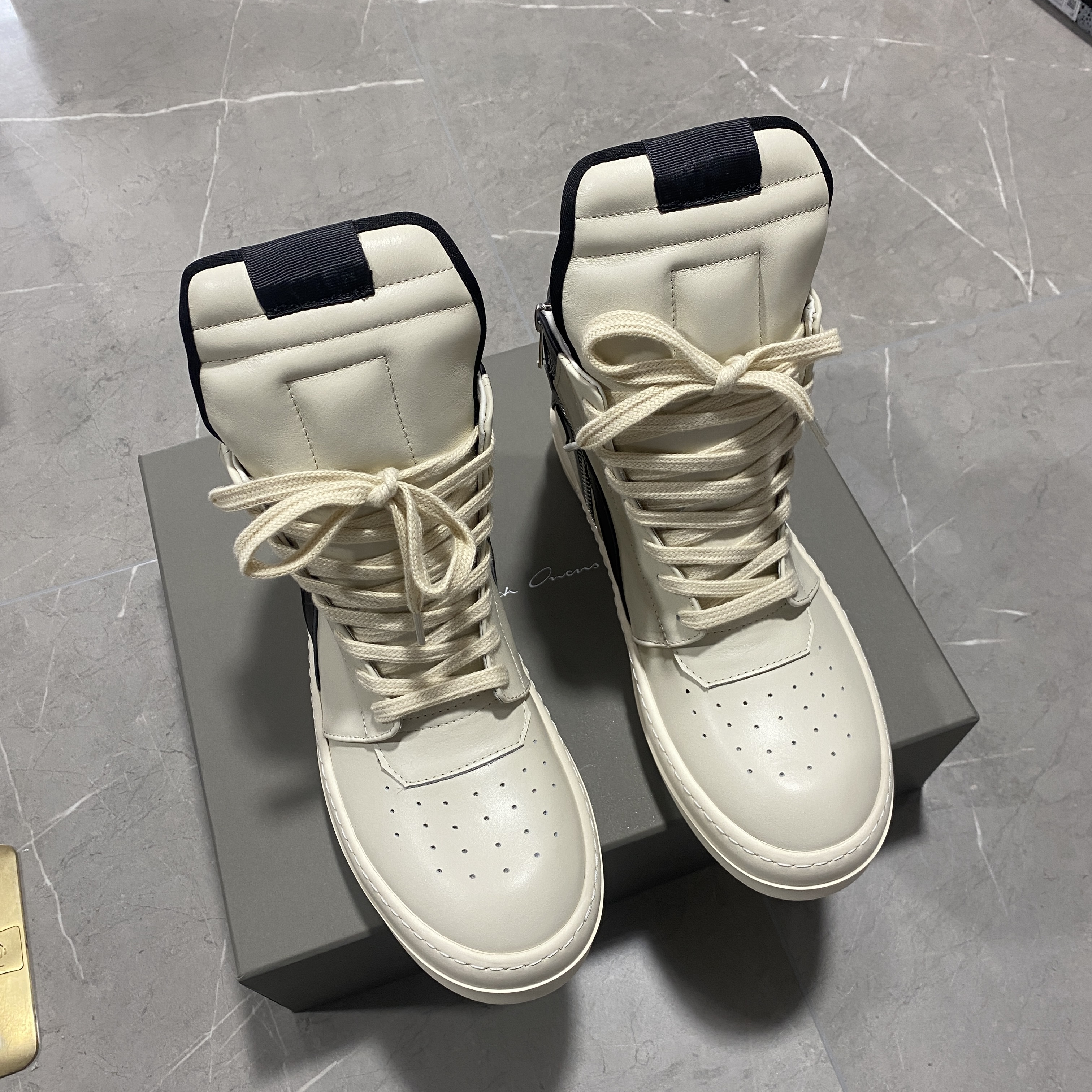 RICK OWENS High Top White