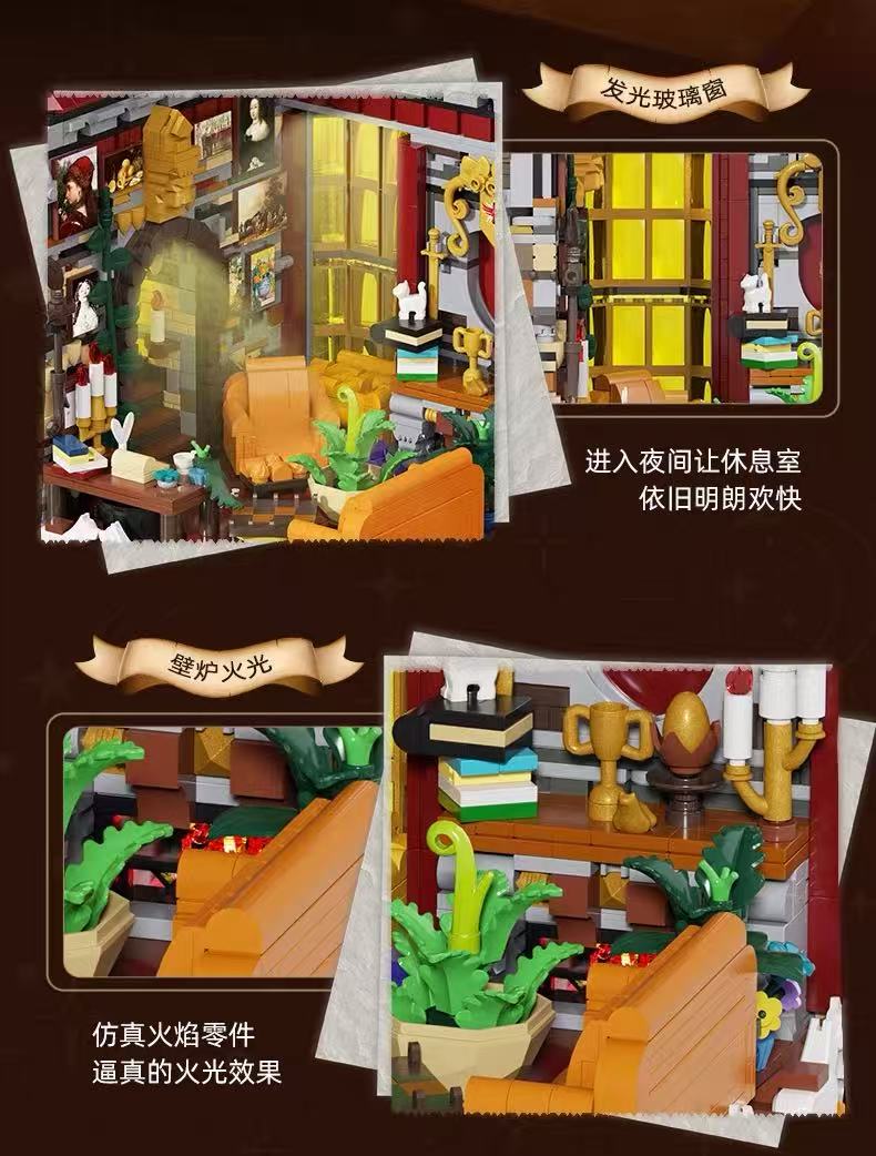Xbert 66146 Ravenclaw College Common Room with Lights - YWOBB