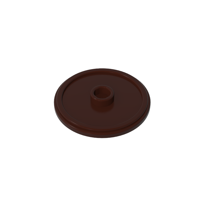 GOBRICKS GDS-M297 Shield Circular Rimmed Face with Stud - YWOBB