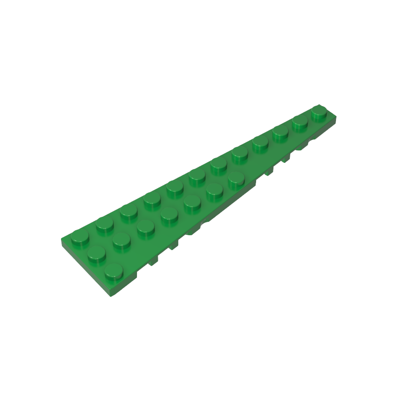 GOBRICKS GDS-707  Plate 12 x 3 Right - YWOBB