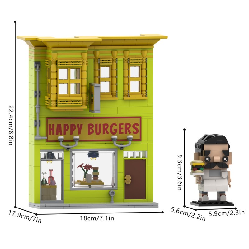 GOBRICKS MOC S0140 Bob's burgers - YWOBB