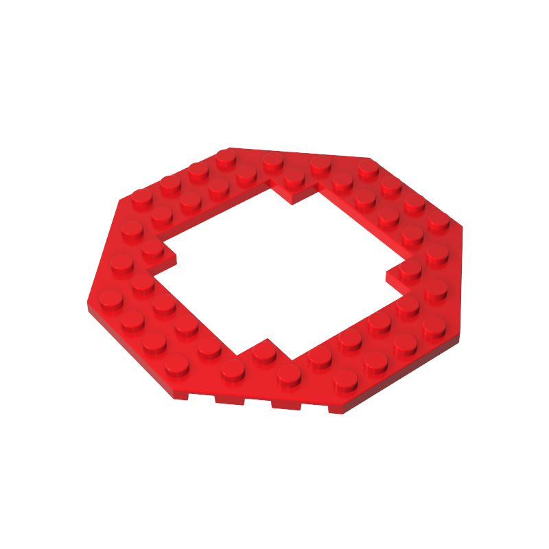 GOBRICKS GDS-1186 Modified 10 x 10 Octagonal with 6 x 6 Open Center - YWOBB
