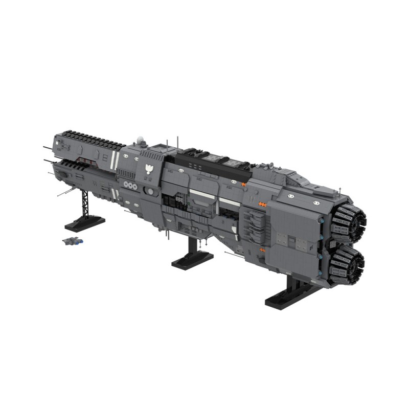 GOBRICKS MOC 243432 Artemis-class Battlecruiser - UNSC Artemis Agrotera - YWOBB