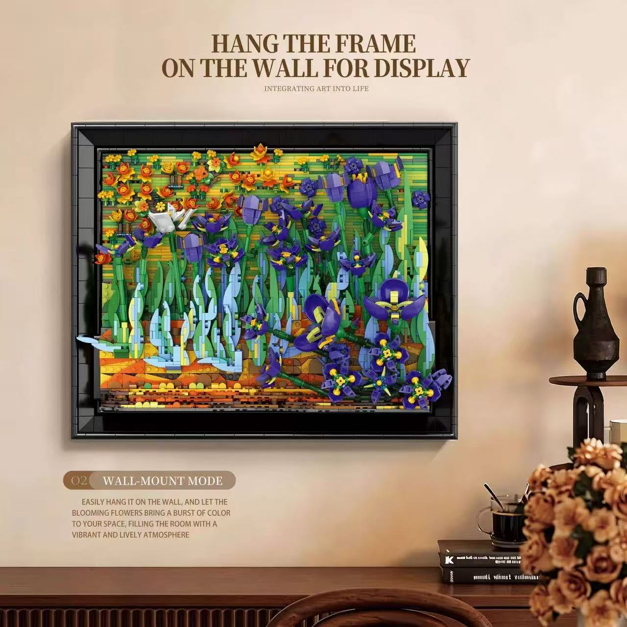 Reobrix 66701 Van Gogh Irises Flower - YWOBB