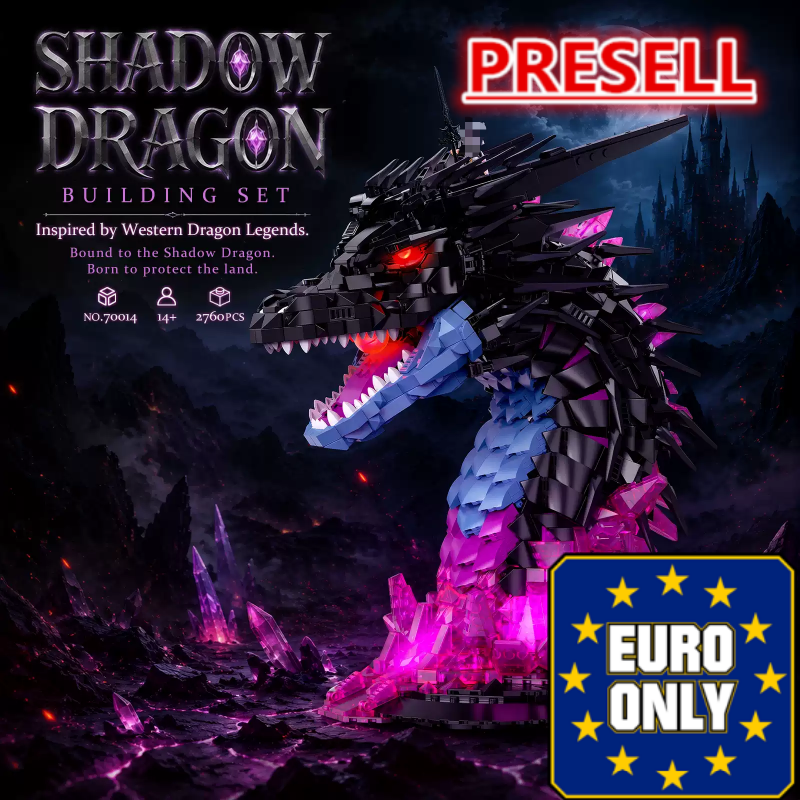 JMBricklayer 70014 SHADOW DRAGON HEAD OVP EU Warehouse Version - YWOBB