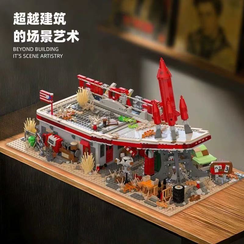 Xbert 66139 Red Rocket Diner with Lights - YWOBB