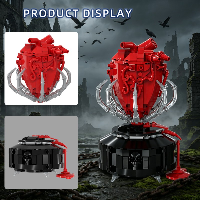 GOBRICKS MOC S1023 Gothic A Beating Heart - YWOBB