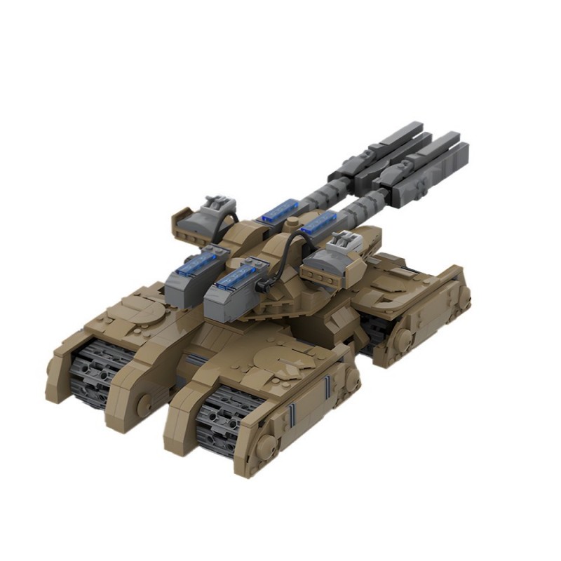 GOBRICKS MOC 250441 Mammoth Tank Mk.III Railgun Variant - YWOBB