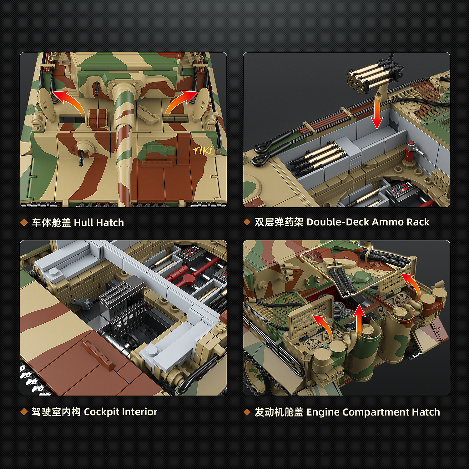 QuanGuan 100325 1:28 Tiger I Early No.812 Tank - YWOBB