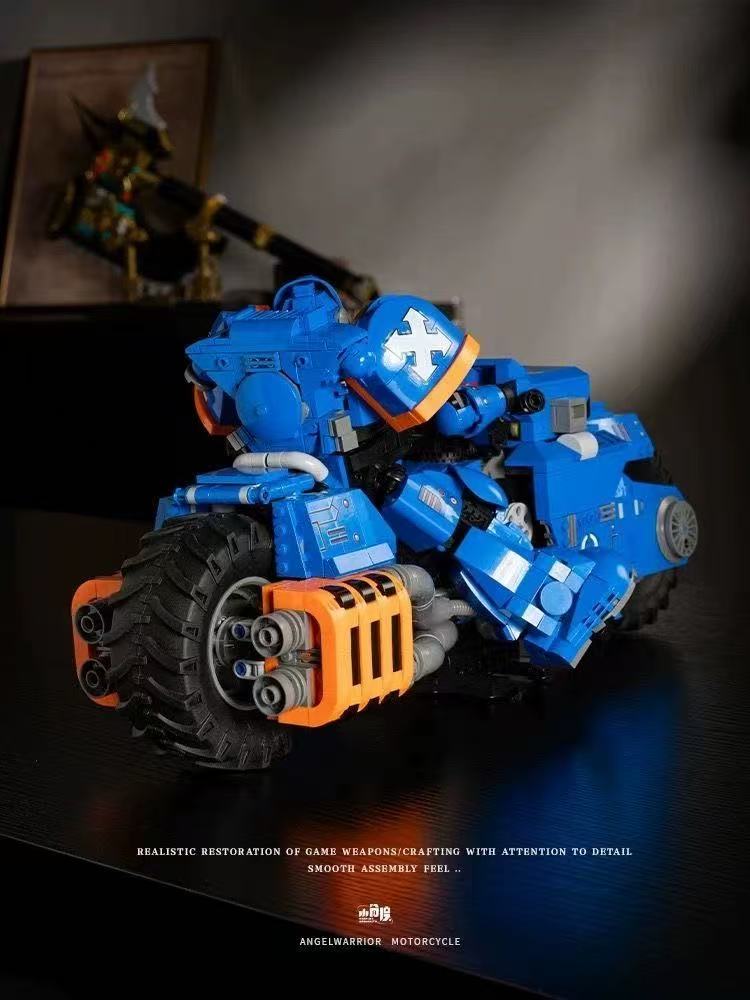 Small Angle JD124 Warhammer 40K UItramarines and Bike - YWOBB