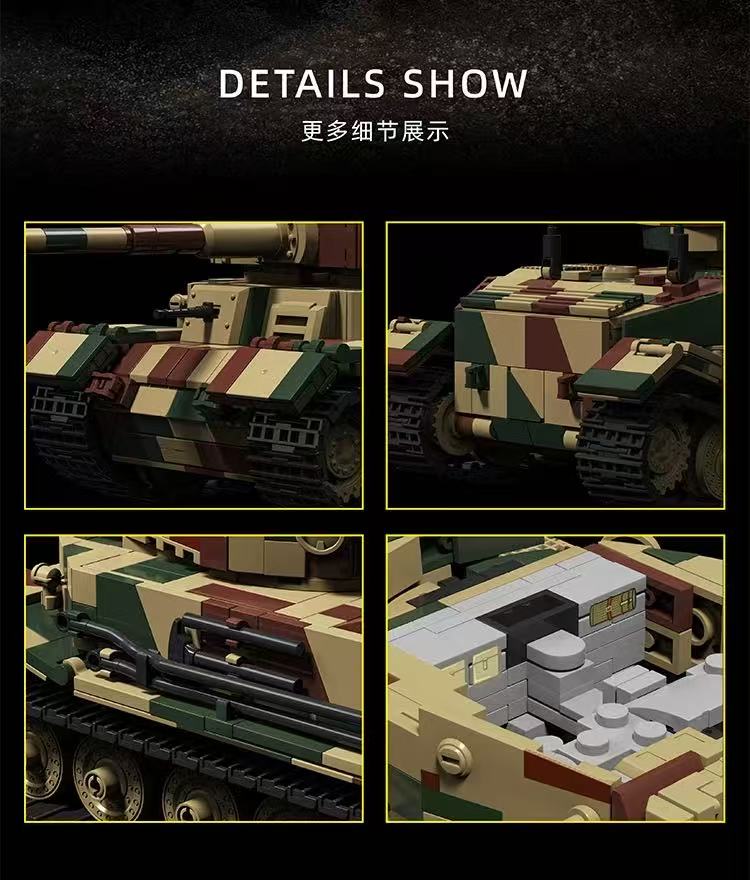 12GO 97029 World War II German Porsche Tiger tank (P) - YWOBB