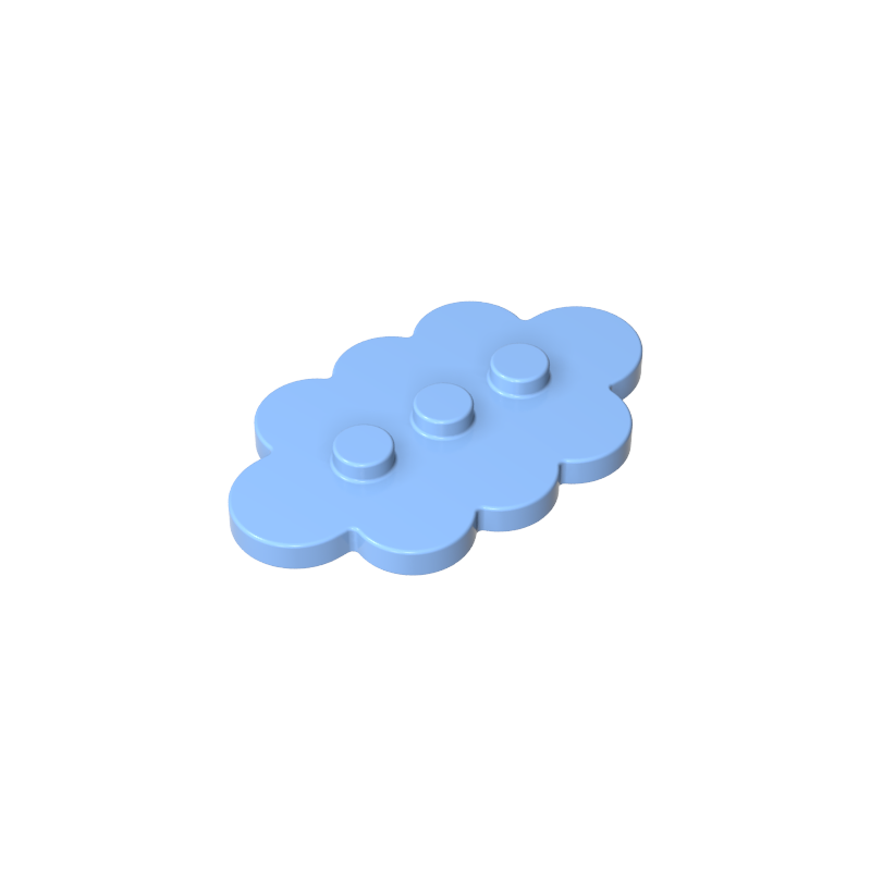 GOBRICKS GDS-2138 Tile Modified 3 x 5 Cloud - YWOBB