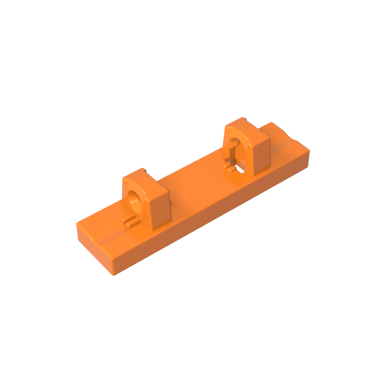GOBRICKS GDS-1131 Hinge Tile 1 x 4 Locking Dual 1 Fingers on Top - YWOBB