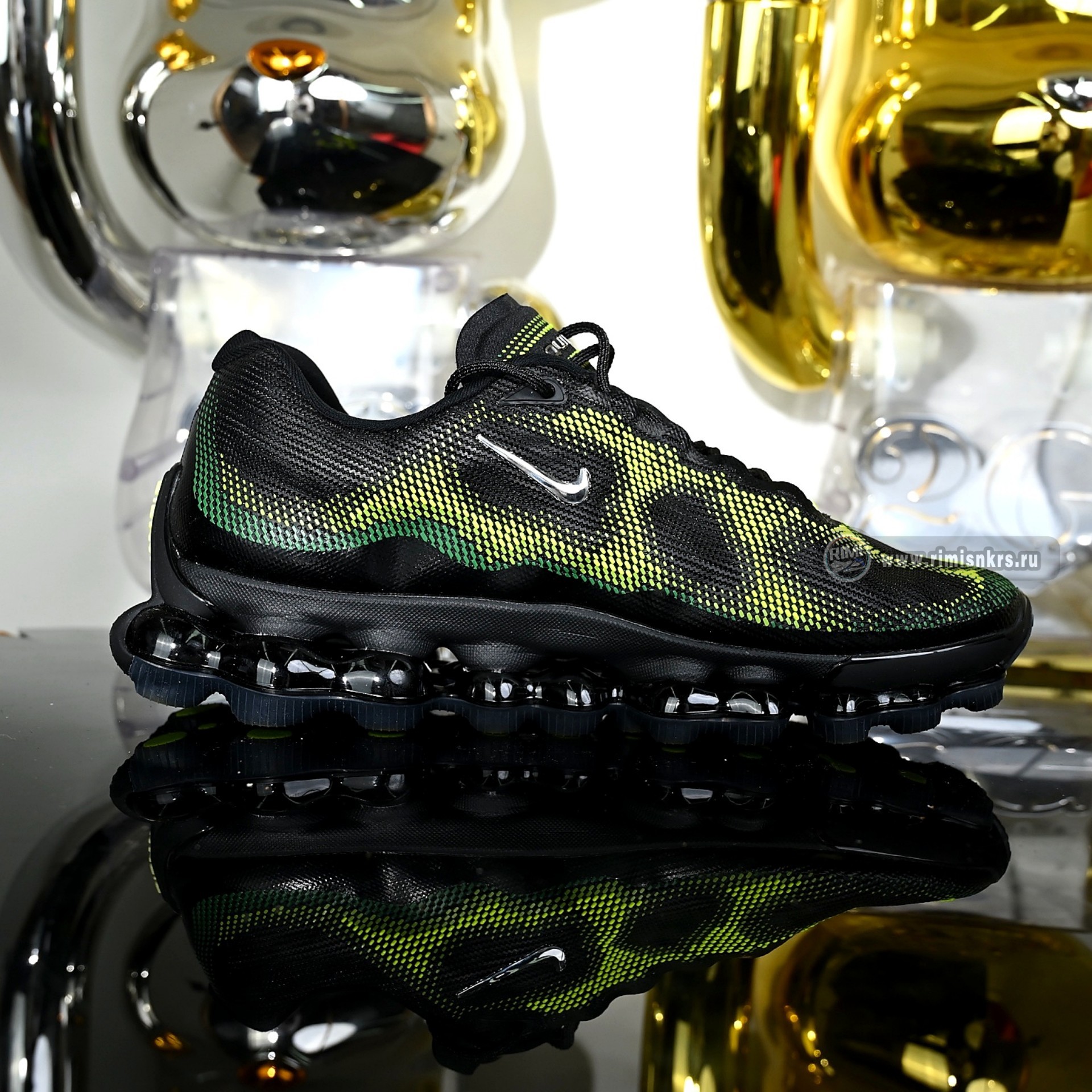 Nike Air Liquid Max “BlackChrome-Green Apple-Volt” IQ7634-001