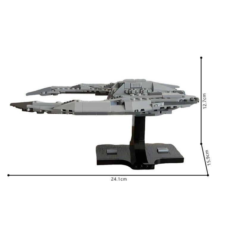 GOBRICKS MOC 235513 Battlestar Galactica Cylon Raider 2004 - YWOBB
