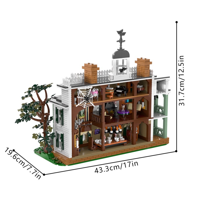 GOBRICKS MOC S1028 Haunted Mansion - YWOBB
