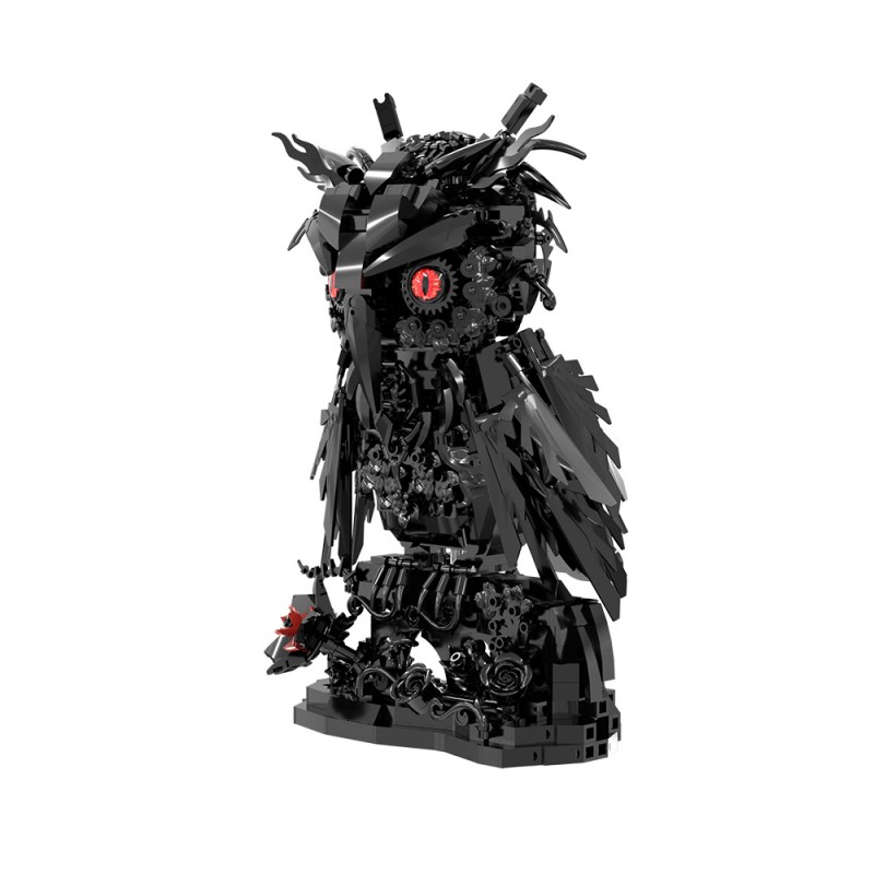 GOBRICKS MOC S0124 Obsidian Rose Vigilant owl - YWOBB