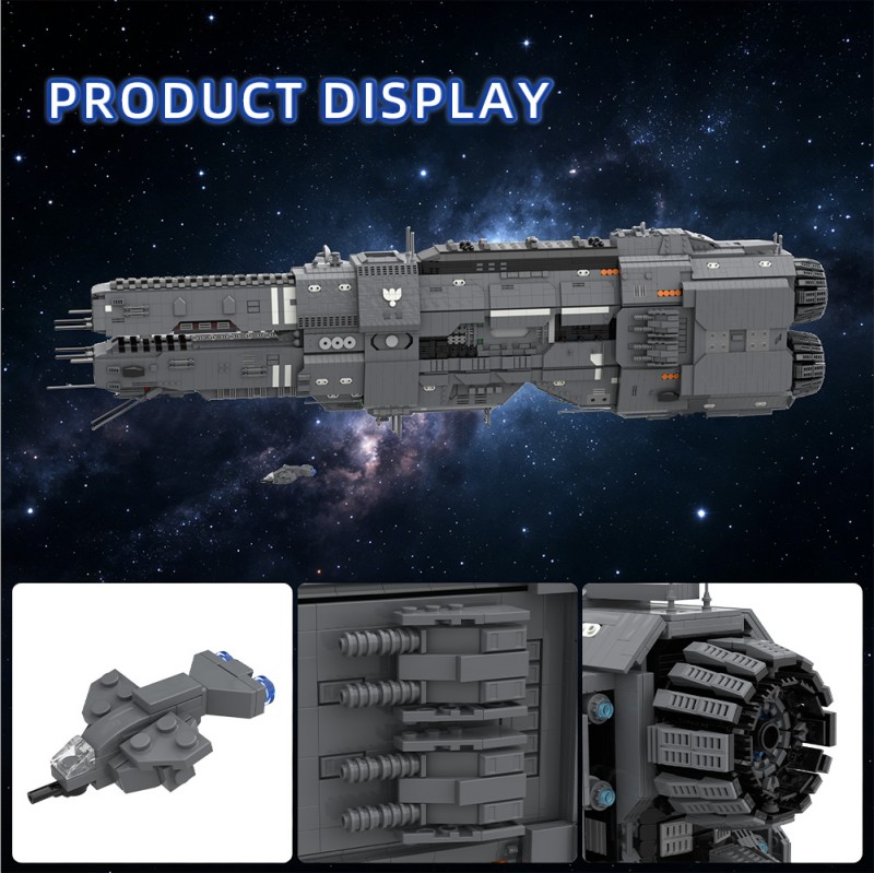 GOBRICKS MOC 243432 Artemis-class Battlecruiser - UNSC Artemis Agrotera - YWOBB