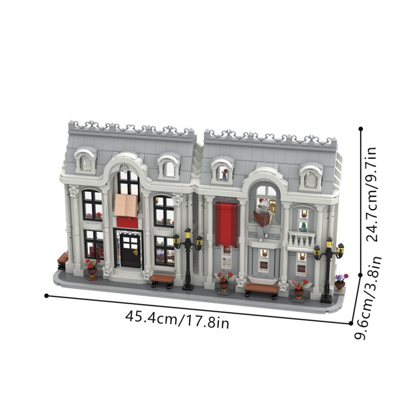 GOBRICKS MOC 256715 White Library ver 1 - YWOBB