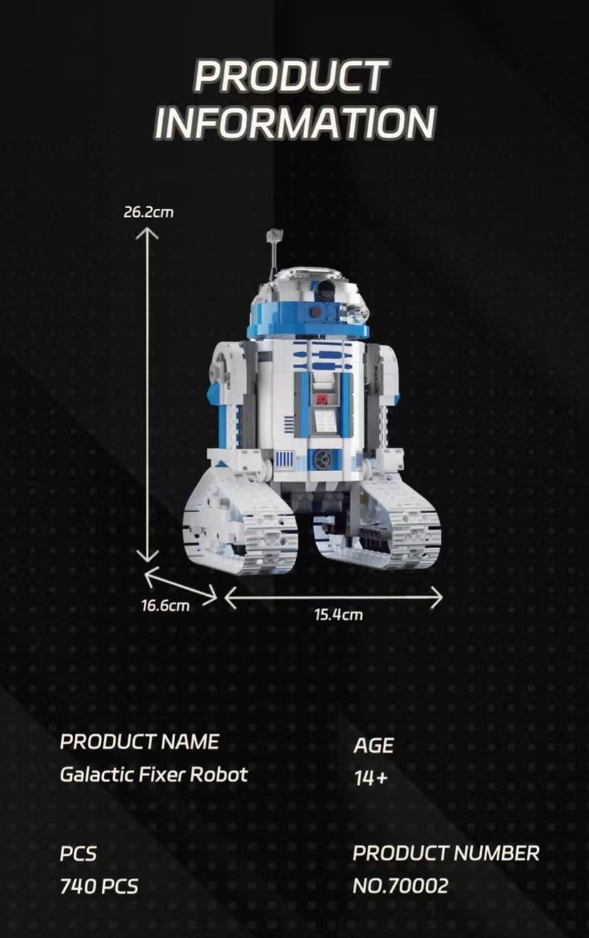 Amazing Block 70002 R2-D2 - YWOBB
