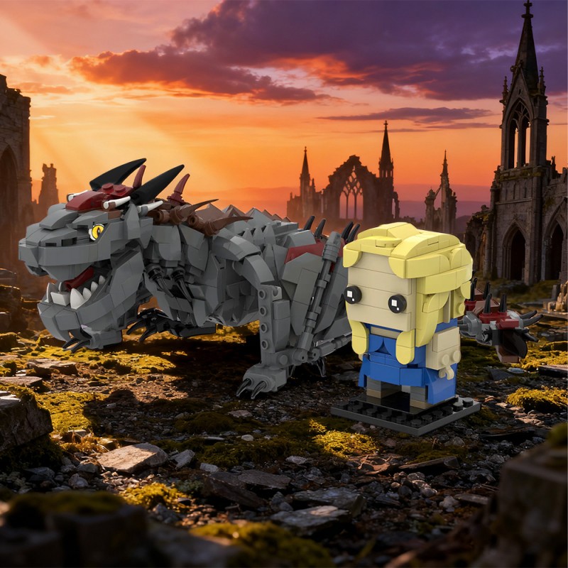 GOBRICKS MOC 210930 Daenerys Drogon Game of Thrones - YWOBB