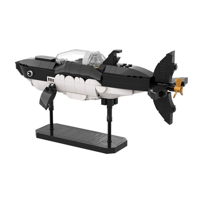 GOBRICKS MOC S1100 Tintin's Shark Submarine - YWOBB