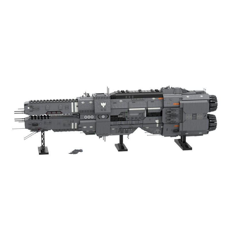 GOBRICKS MOC 243432 Artemis-class Battlecruiser - UNSC Artemis Agrotera - YWOBB