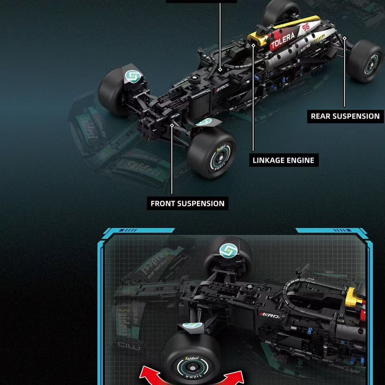 Reobrix 11040 1:8 F1 Racing Car - YWOBB