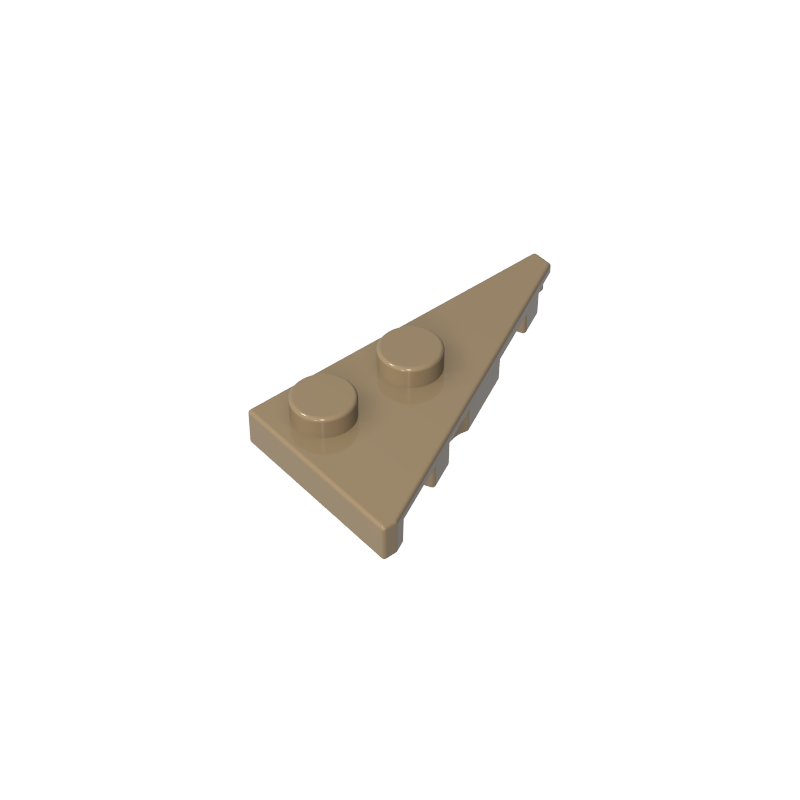 GOBRICKS GDS-90174 Wedge Plate 4 x 2 Right Pointed - YWOBB