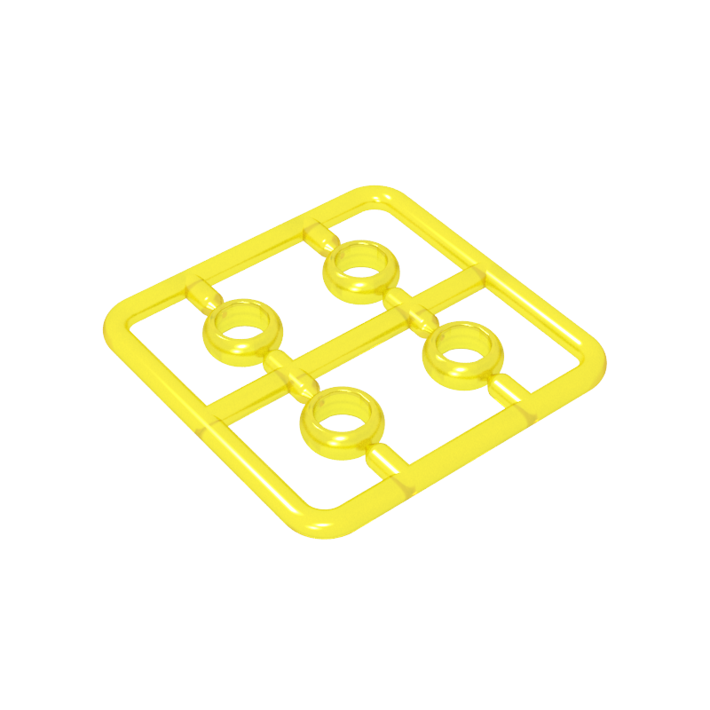 GOBRICKS GDS-90487 Rings Gold Rings Magic Rings 4 in a Plate - YWOBB