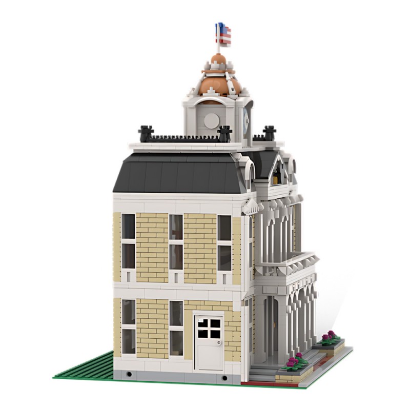 GOBRICKS MOC 228825 City Hall Deluxe Main Street USA - YWOBB