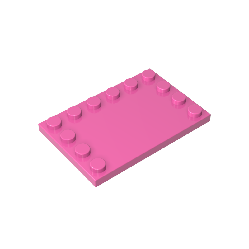 GOBRICKS GDS-757  Modified 4 x 6 with Studs on Edges - YWOBB
