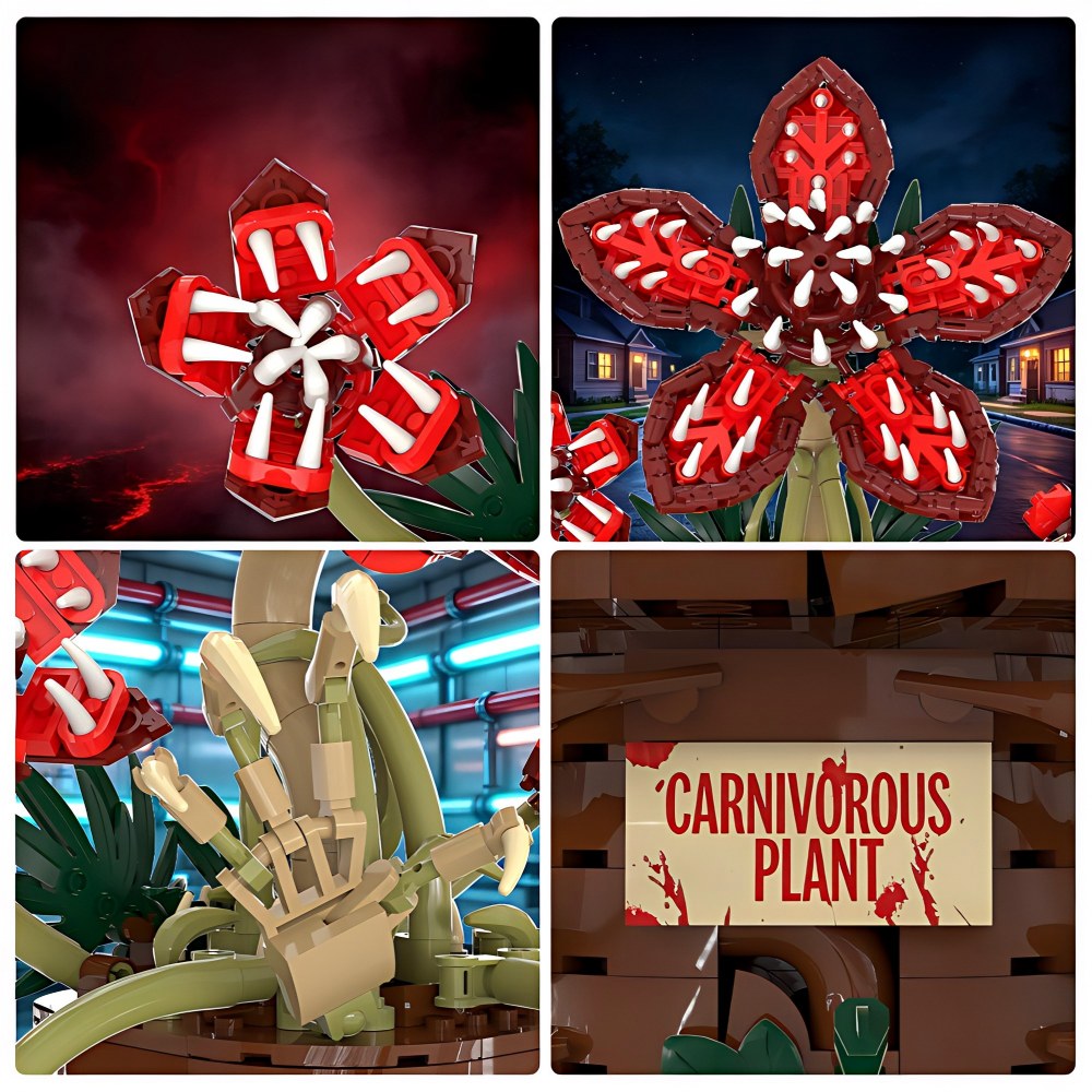 GOBRICKS MOC S1004 Stranger Things Flower - YWOBB
