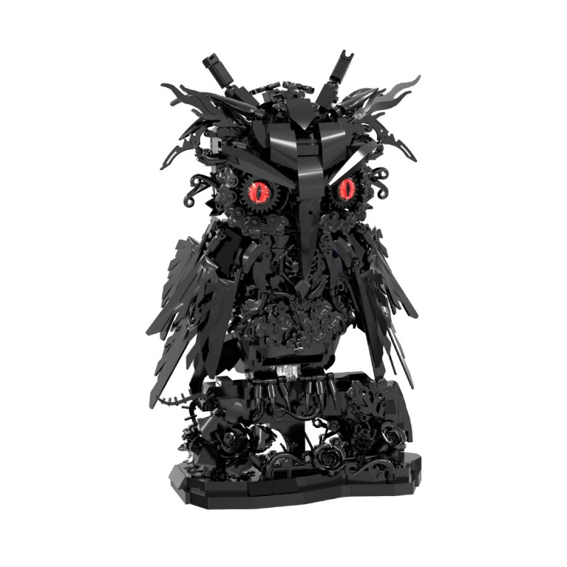 GOBRICKS MOC S0124 Obsidian Rose Vigilant owl - YWOBB
