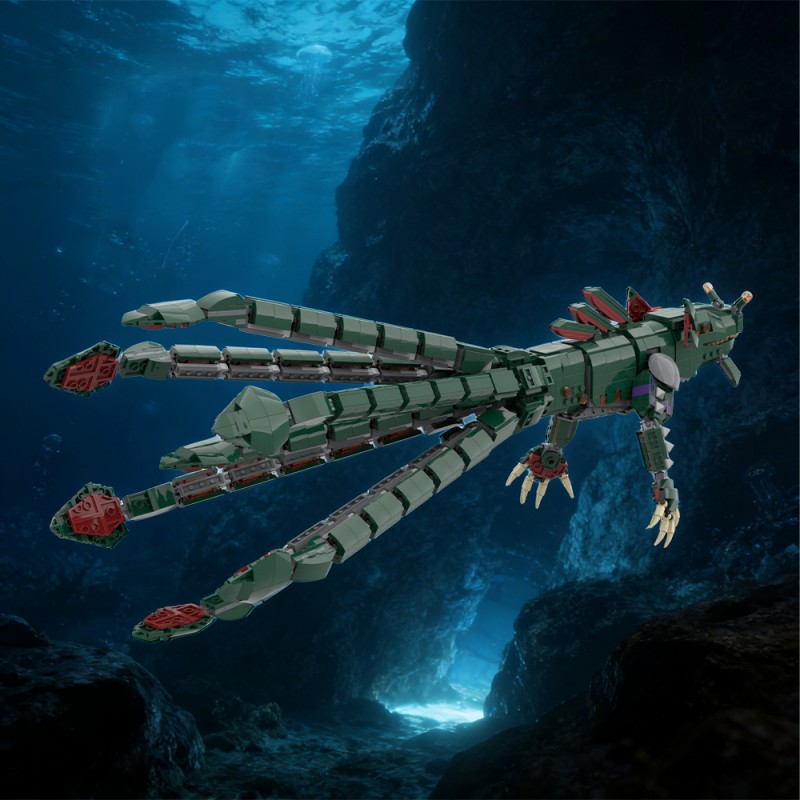 GOBRICKS MOC 232734 Sea Dragon Leviathan (Subnautica) - YWOBB